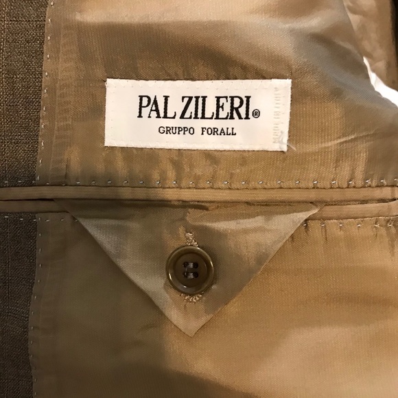 Pal Zileri Italian Made Brown Wool Tweed Suit Set - Picture 11 of 16